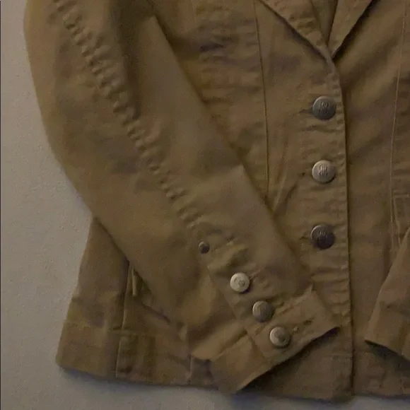 Tan Canvas Jacket, Size 8 - Picture 6 of 8